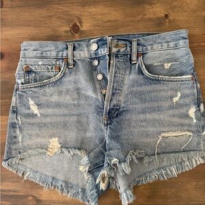 Agolde Parker Shorts in Swapmeet wash
